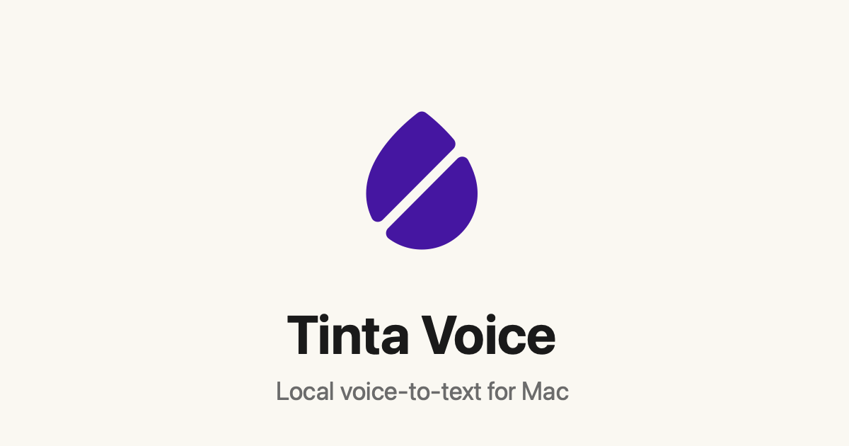 Tinta Voice — 官网预览图